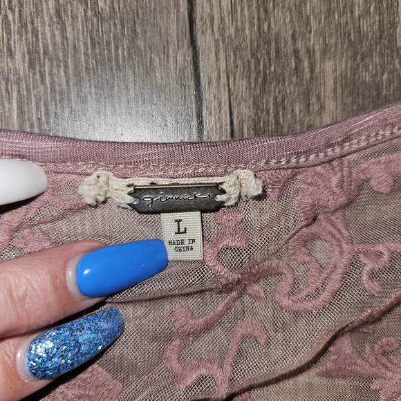 Gimmicks High Low Long Sleeve Top - Picture 2 of 4